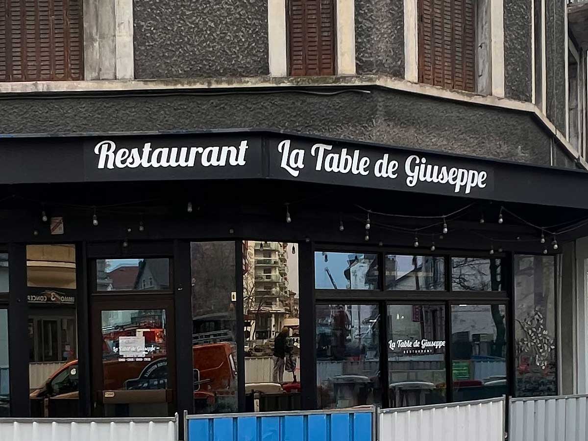 Enseigne & Décors adhésifs  - La Table de Giuseppe