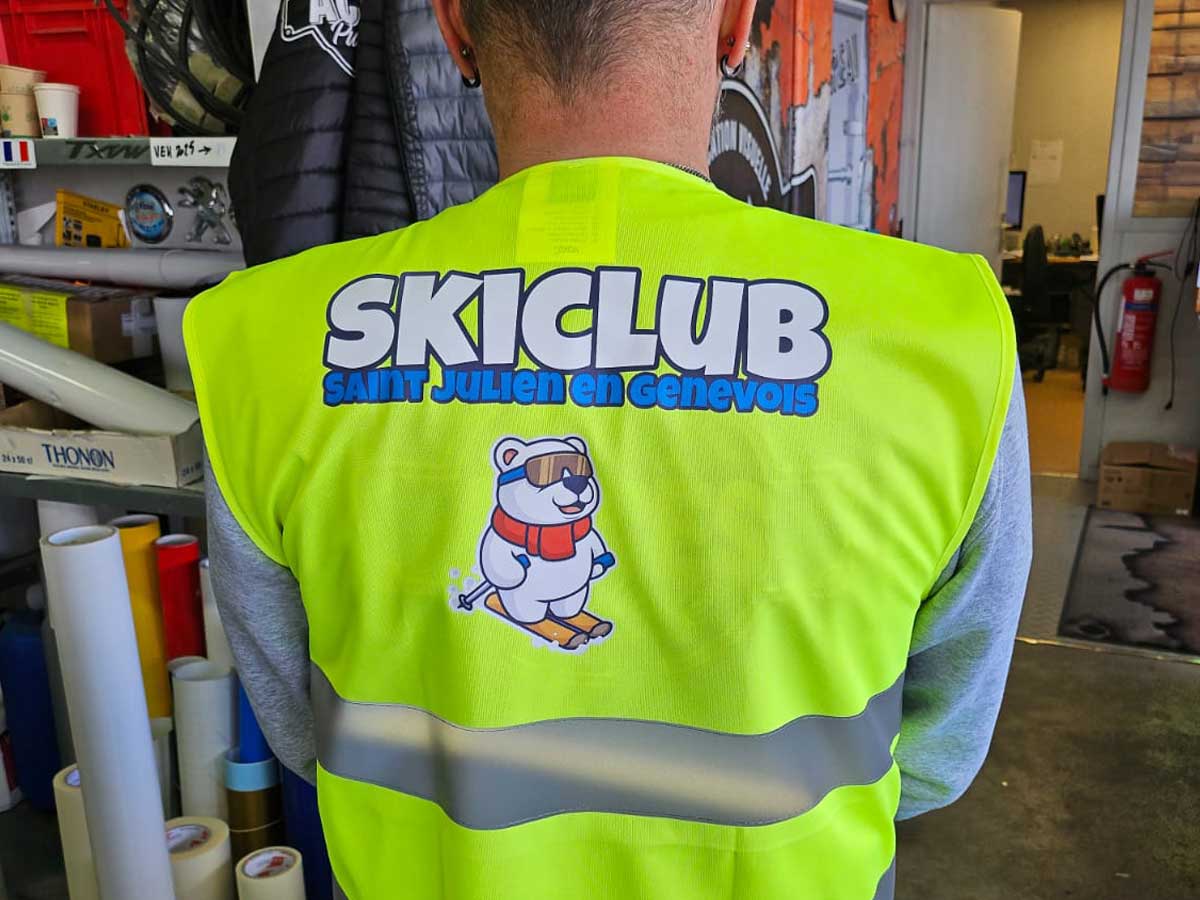 Chasubles personnalisés - Ski Club Saint Julien en Genevois