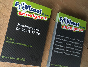 Carte de visite - F&Visuel