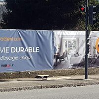 Panneau Forex & Banderoles personnalisées - Promoteur immobilier Le Gradient