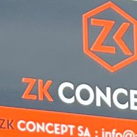 Enseigne avec décor adhésif - ZK Concept