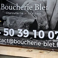 Décor adhésif - Boucherie Blet