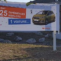 Accès publicité - Banderoles - Migros