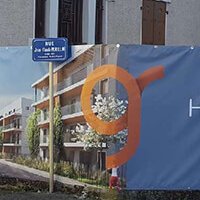 Panneau Forex & Banderoles personnalisées - Promoteur immobilier Le Gradient